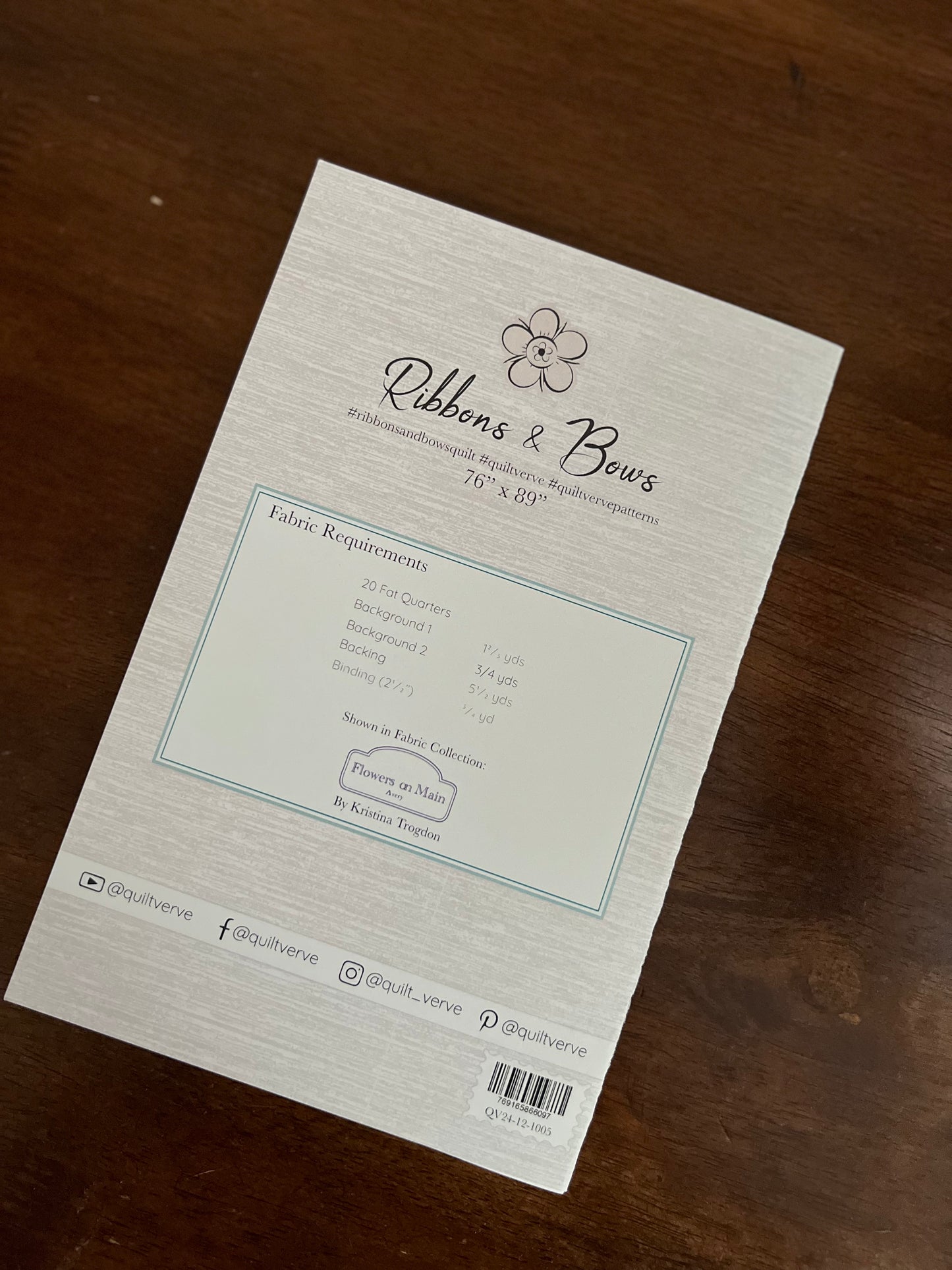 Ribbons & Bows Pattern PHYSICAL