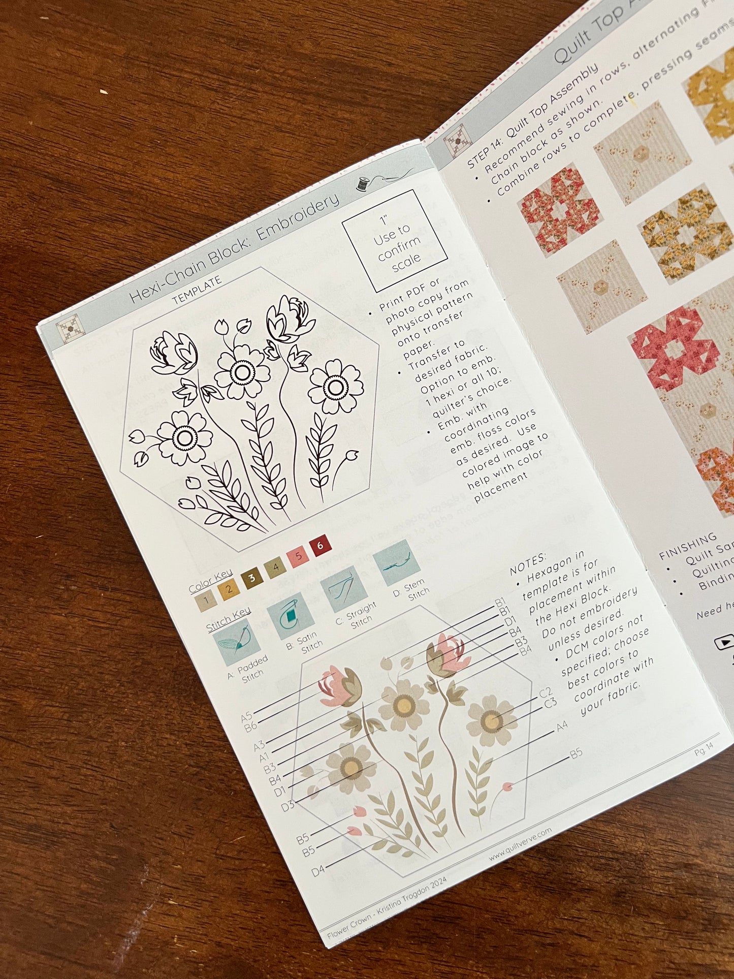 Flower Crown Quilt Pattern PHYSICAL