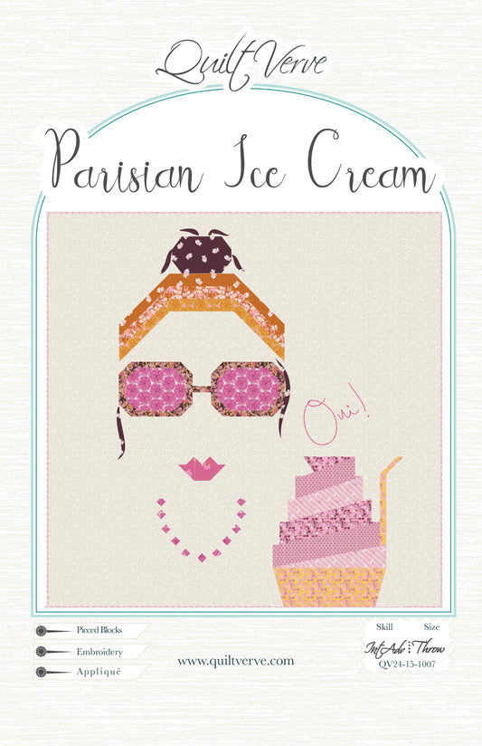 Parisian Ice Cream Quilt Pattern DIGITAL