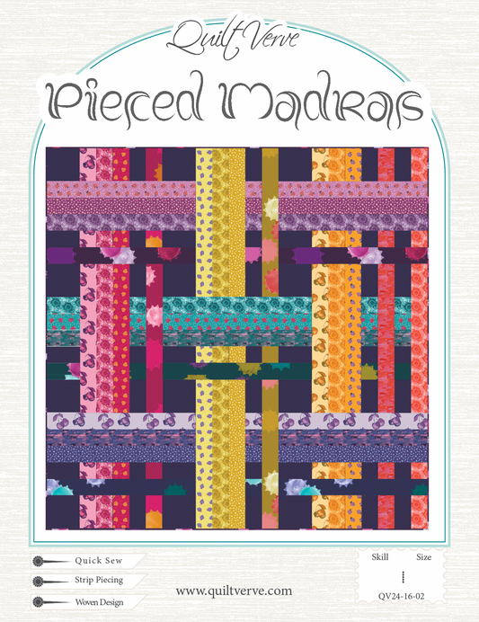 Pieced Madras Quilt Pattern DIGITAL