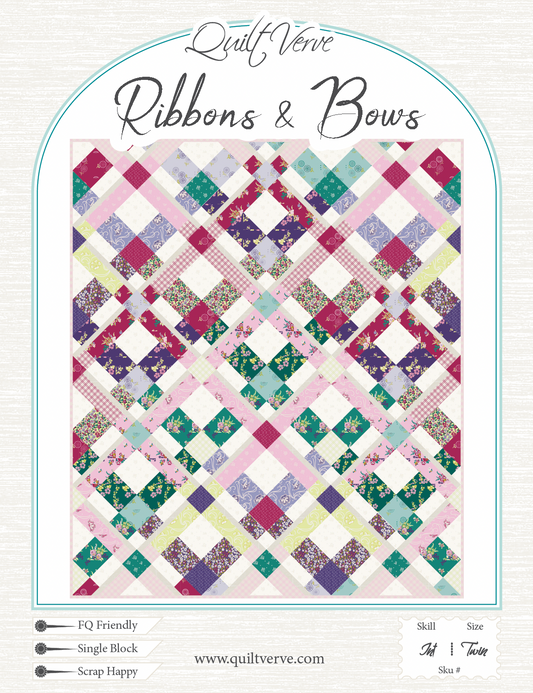 Ribbons & Bows Quilt Pattern DIGITAL