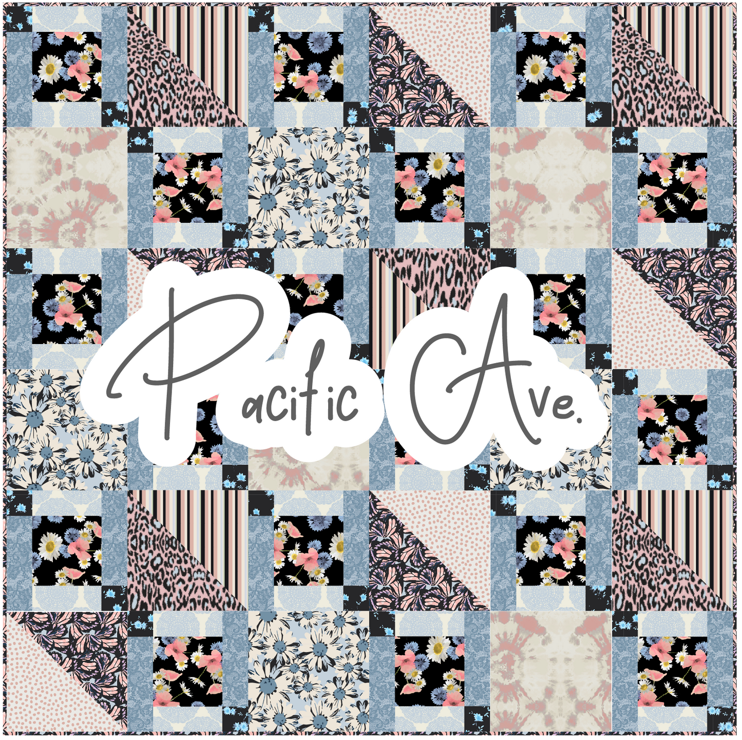 FREE PATTERN! Pacific Ave. Quilt Pattern
