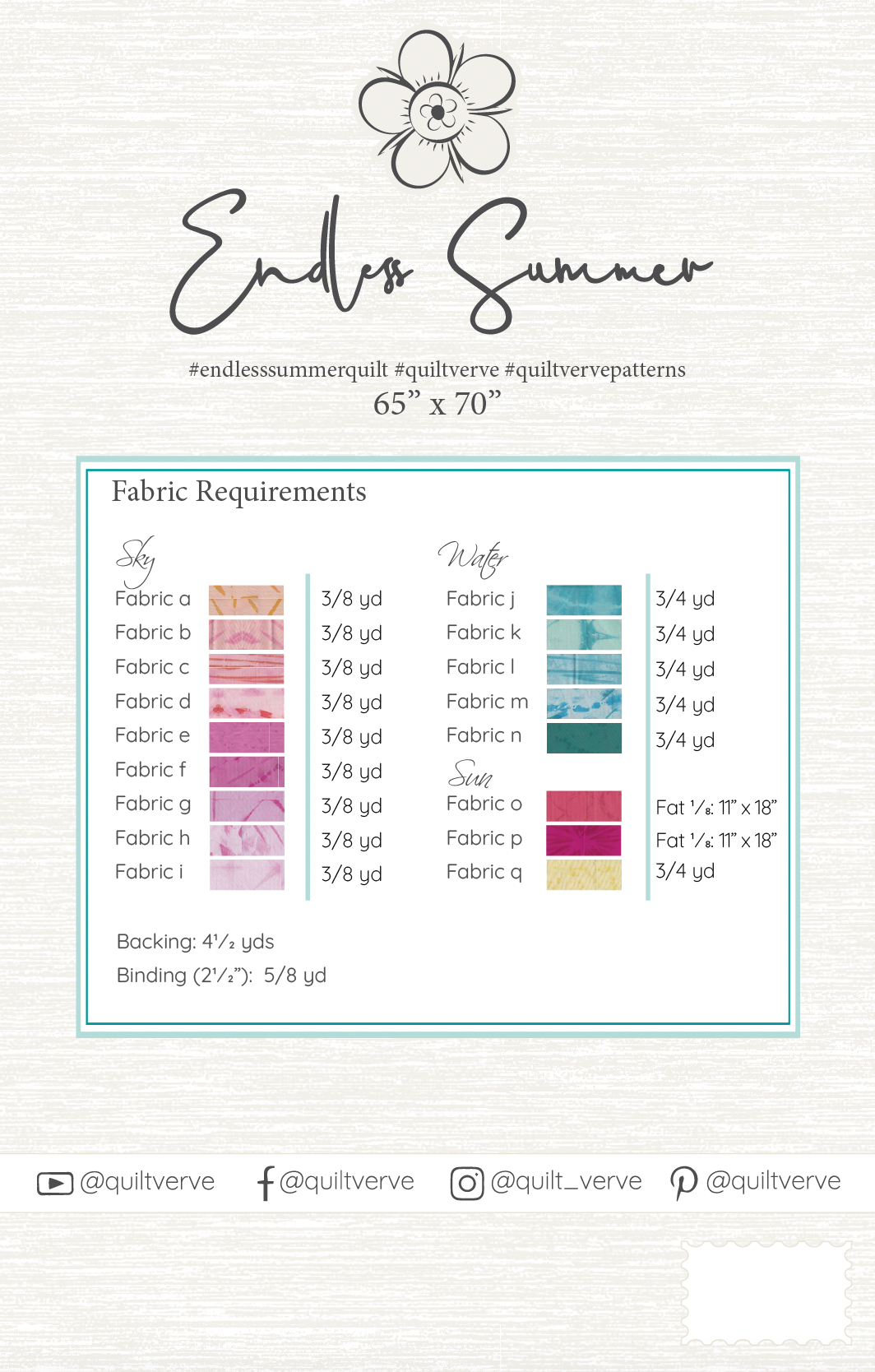 Endless Summer Quilt Pattern