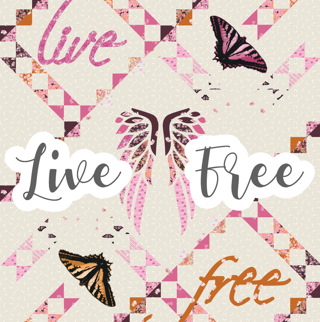 Live Free Quilt Pattern DIGITAL