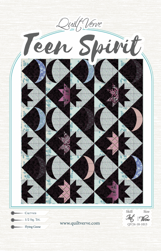 AVAILABLE NOW! Teen Spirit Quilt Pattern DIGITAL