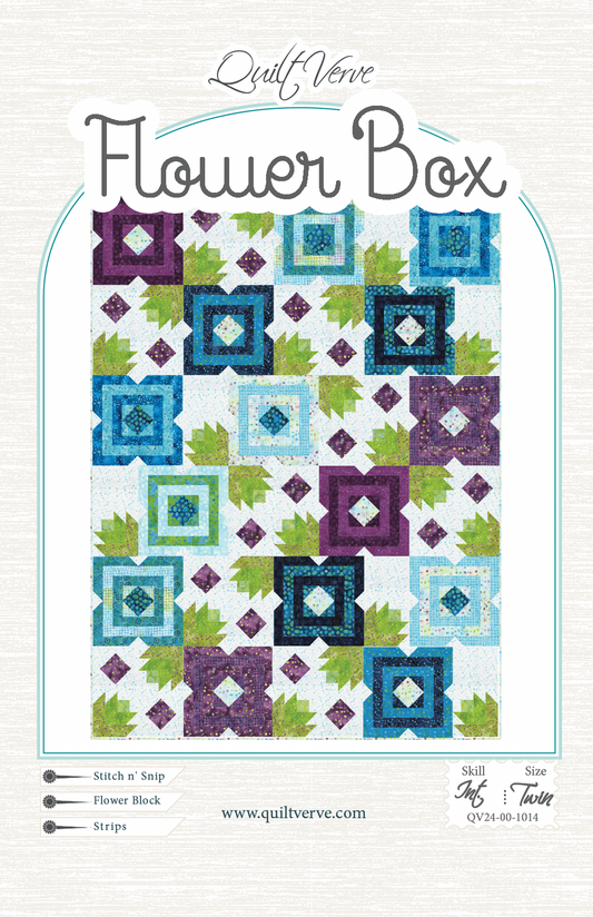AVAILABLE NOW! Flower Box Quilt Pattern DIGITAL