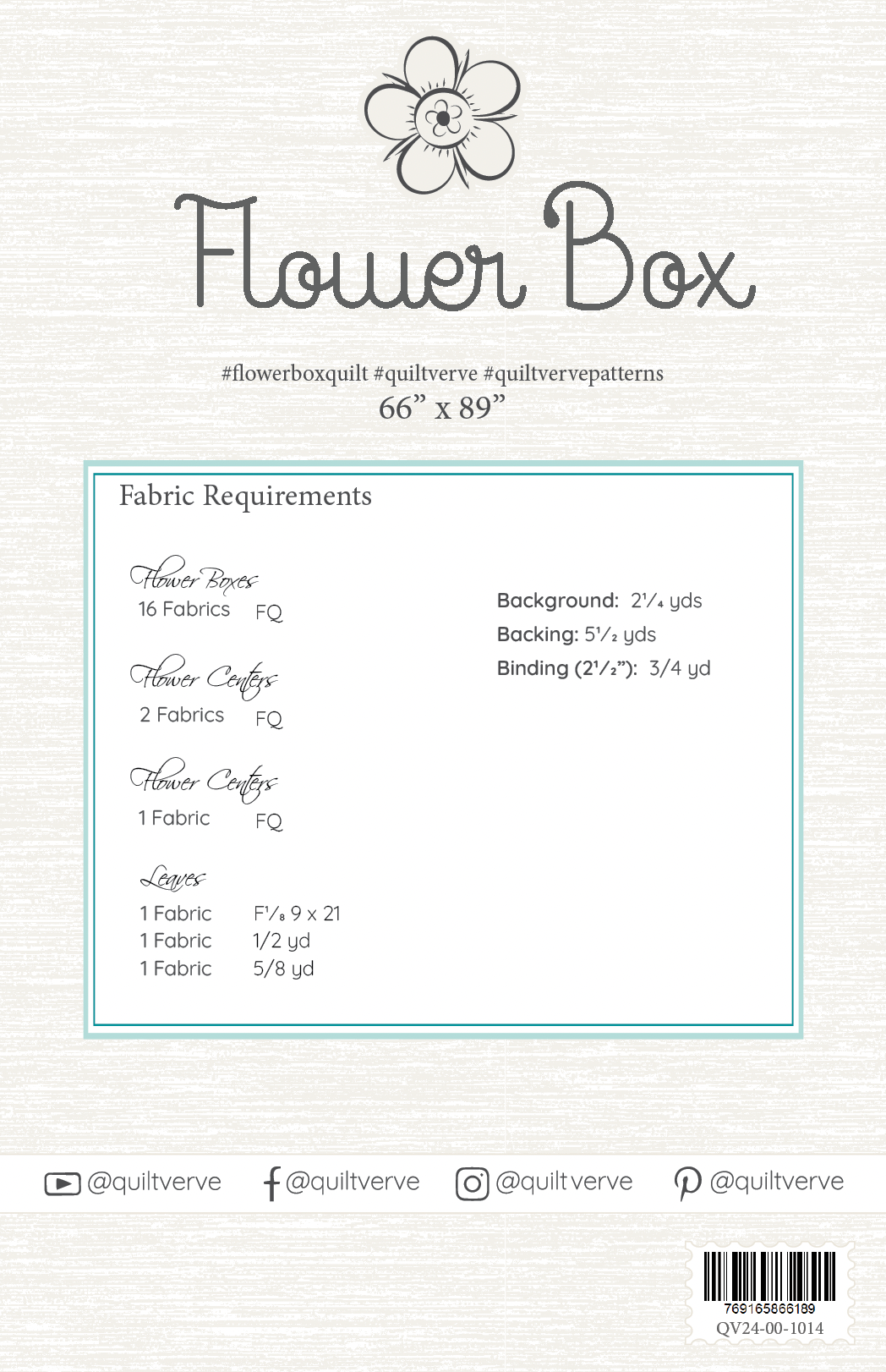 AVAILABLE NOW! Flower Box Quilt Pattern DIGITAL