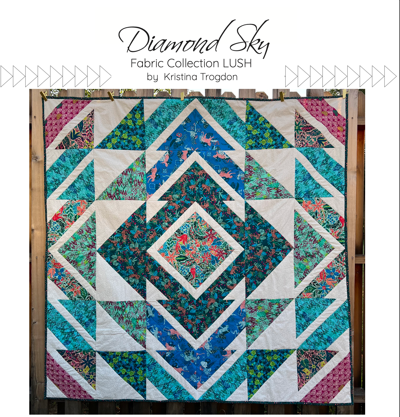 Available Now! Diamond Sky Quilt Pattern