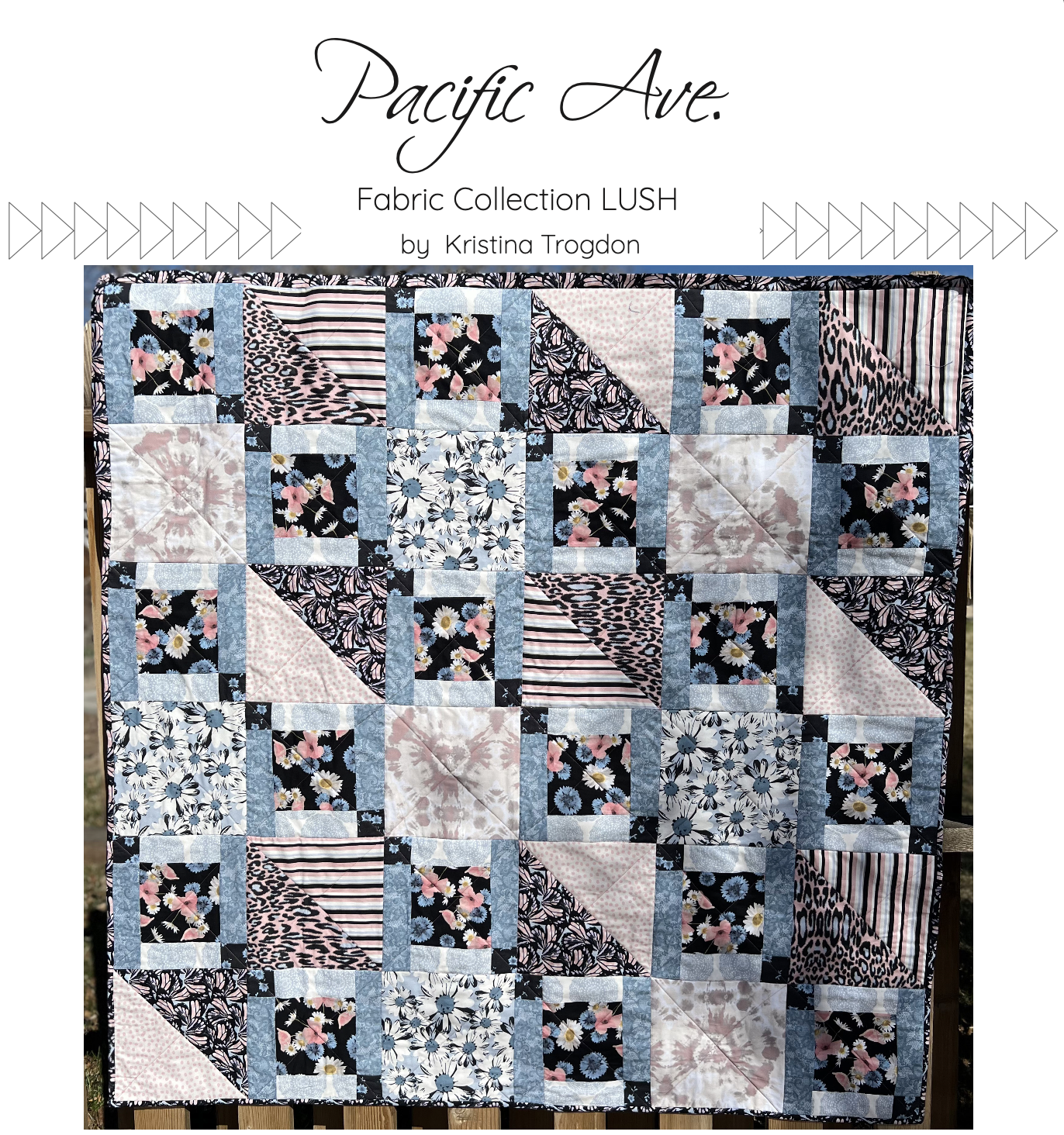 FREE PATTERN!  Pacific Ave. Quilt Pattern