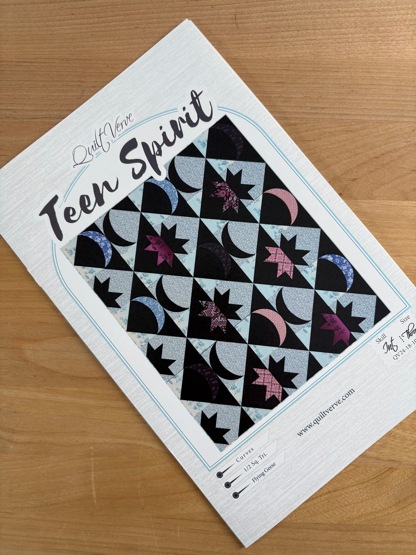 Teen Spirit Quilt Pattern PHYSICAL