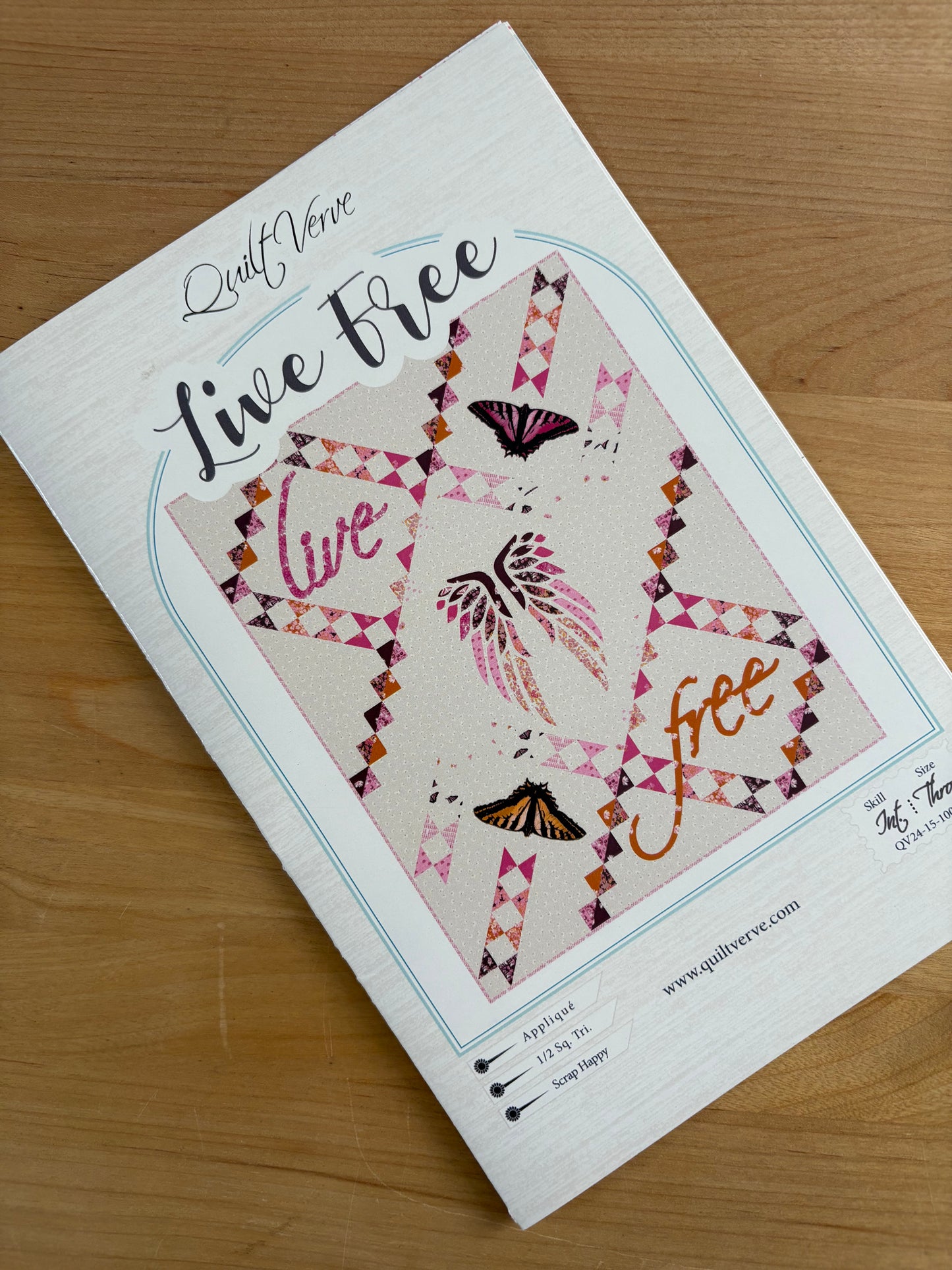 Live Free Quilt Pattern PHYSICAL