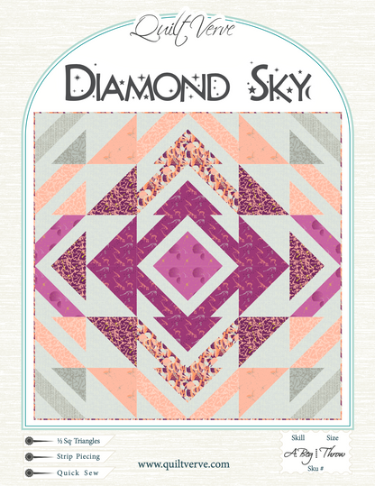 Available Now! Diamond Sky Quilt Pattern