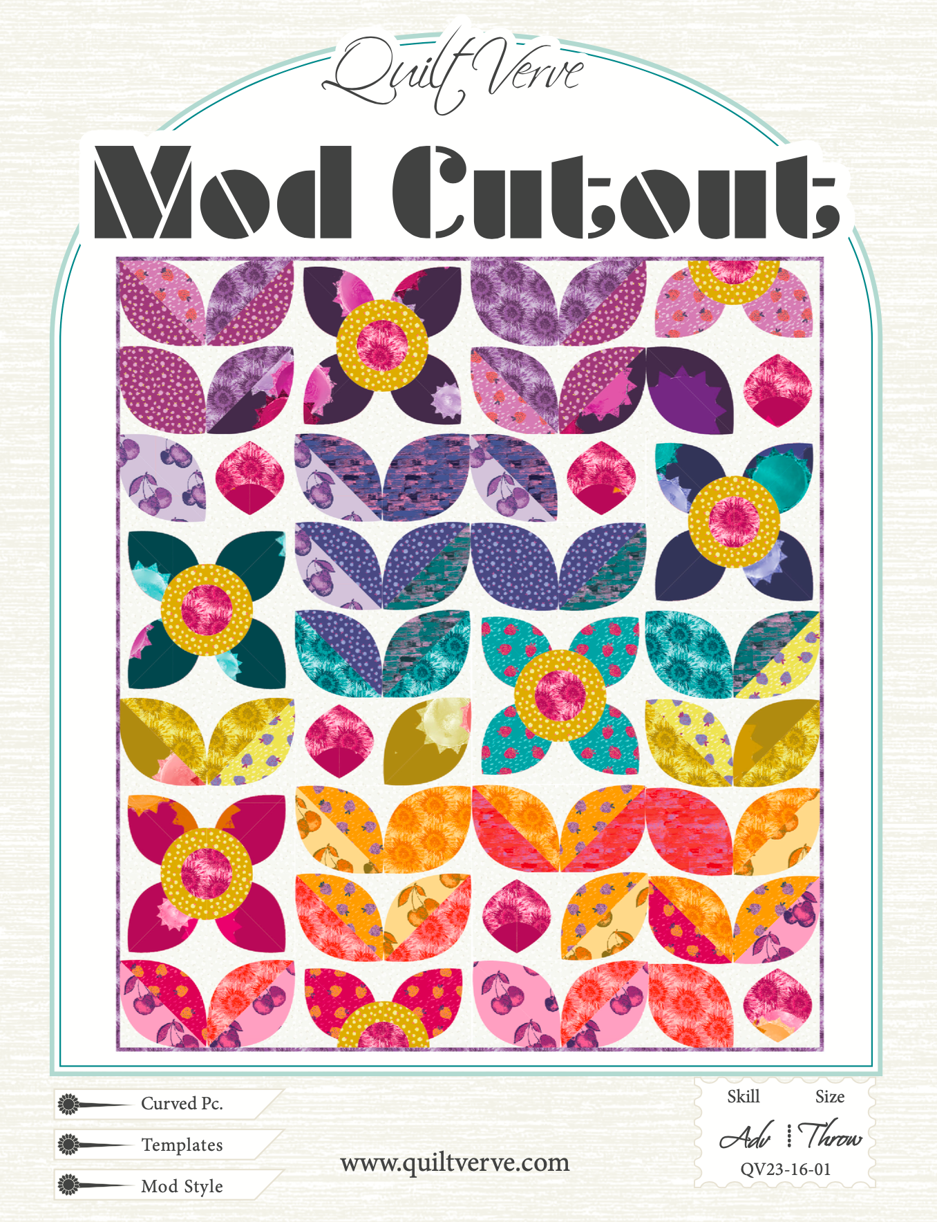 Available Now!  MOD Cutout Quilt Pattern