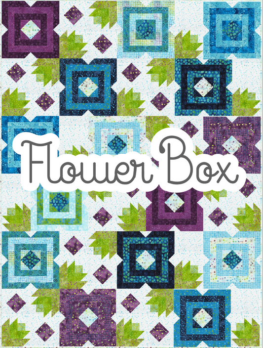 AVAILABLE NOW!  Flower Box Quilt Pattern DIGITAL