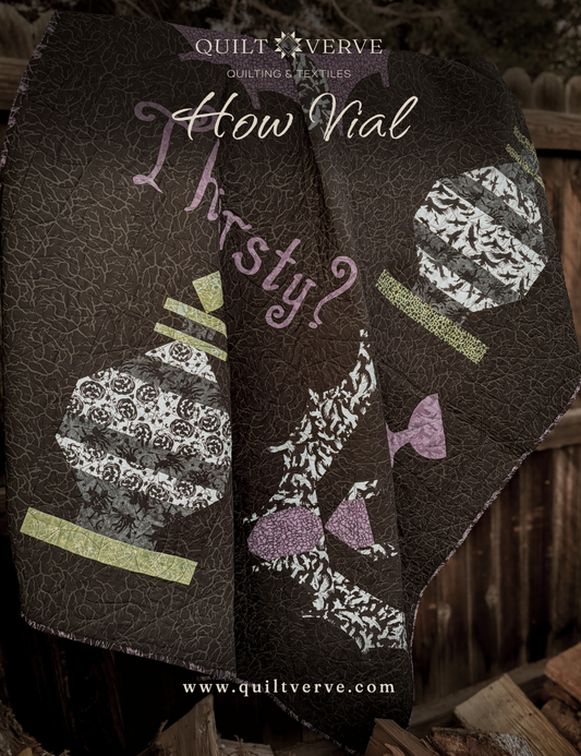 How Vial Halloween Apothecary Quilt Pattern