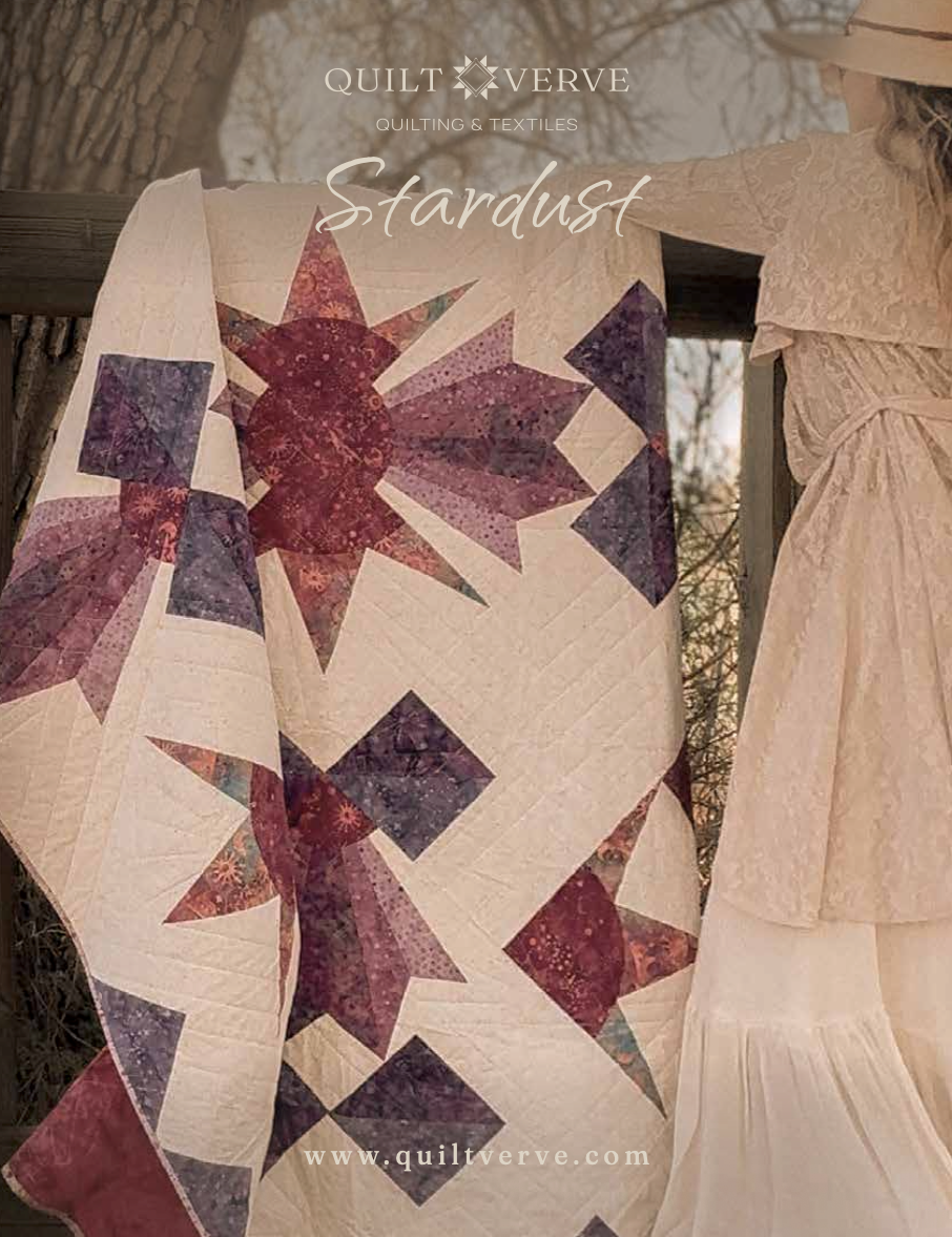 Stardust Star Quilt Pattern PDF | Modern Geometric Quilt Design