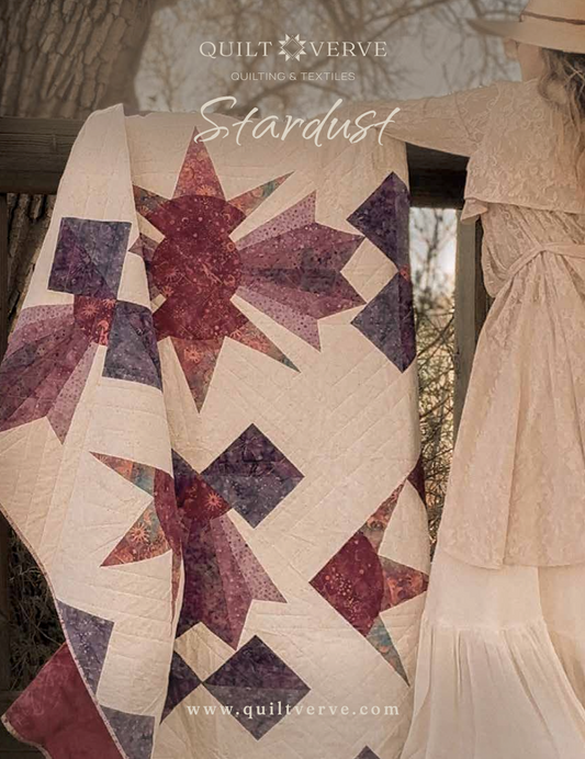 Stardust Star Quilt Pattern PDF | Modern Geometric Quilt Design